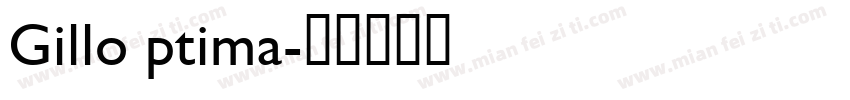 Gillo ptima字体转换